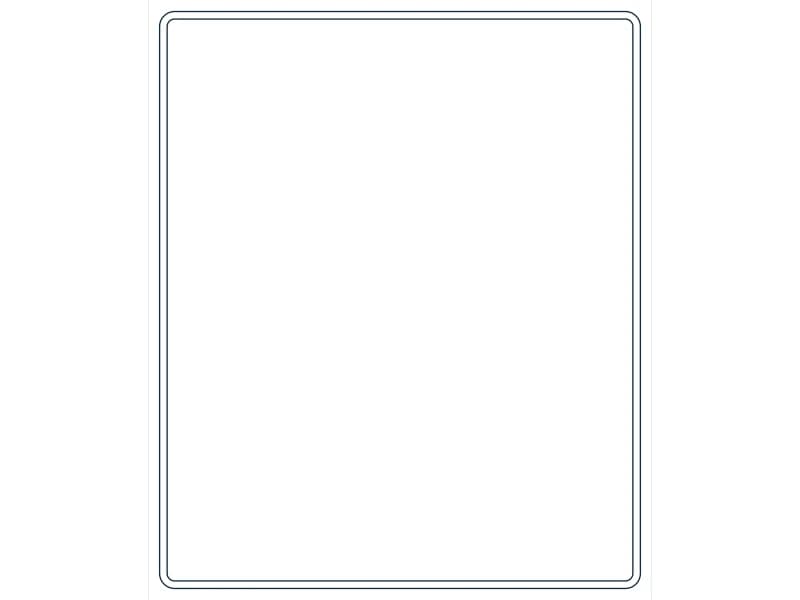 كتلة CAD قطاع فولاذي HSS24X20X5/16 — معاينة رسم خطي لملف DWG