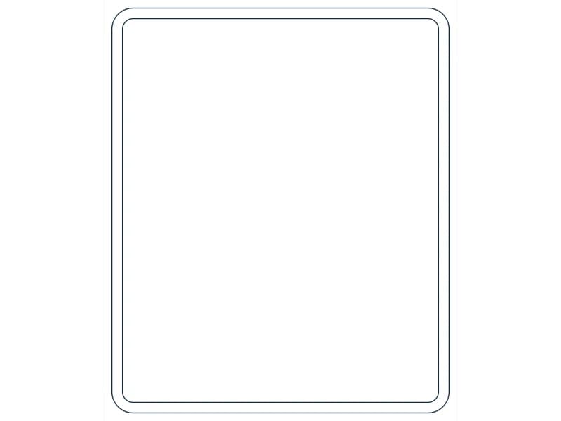 كتلة CAD قطاع فولاذي HSS24X20X5/8 — معاينة رسم خطي لملف DWG