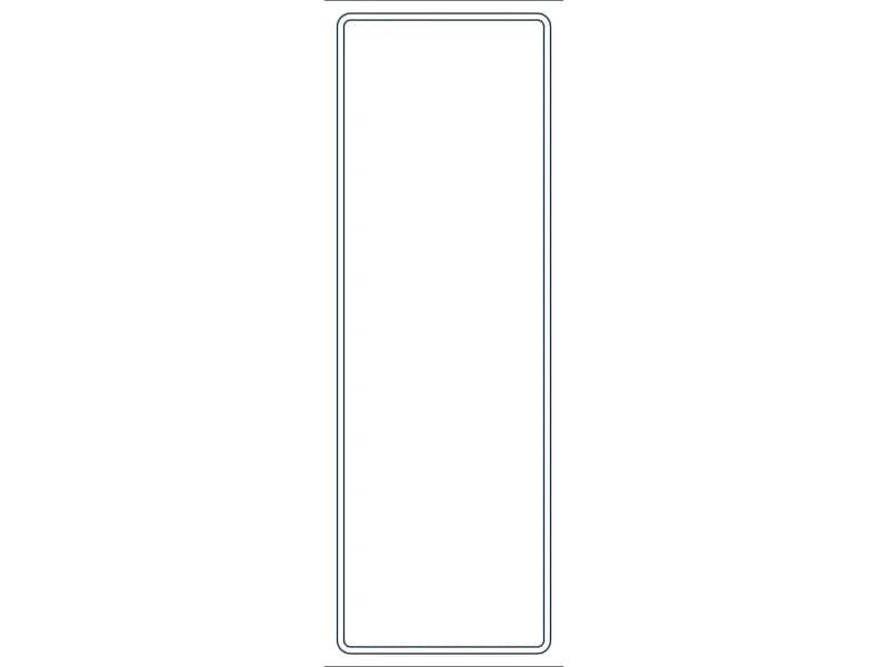 كتلة CAD قطاع فولاذي HSS24X8X1/4 — معاينة رسم خطي لملف DWG