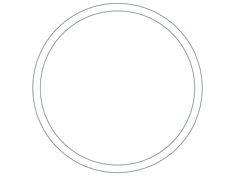 HSS3.000X0.134 Steel Section CAD block — line drawing preview of the DWG file