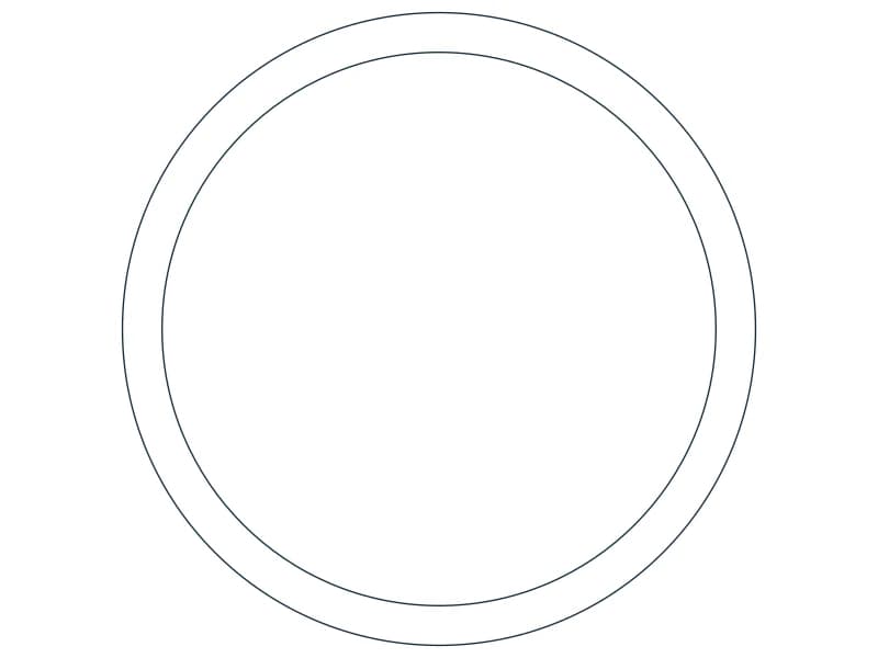 HSS3.000X0.188 Steel Section CAD block — line drawing preview of the DWG file