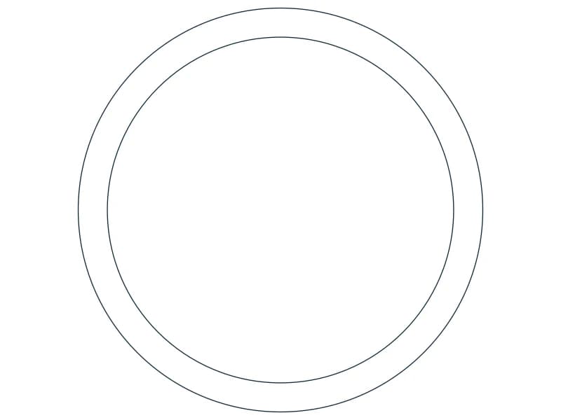 HSS3.000X0.216 Steel Section CAD block — line drawing preview of the DWG file