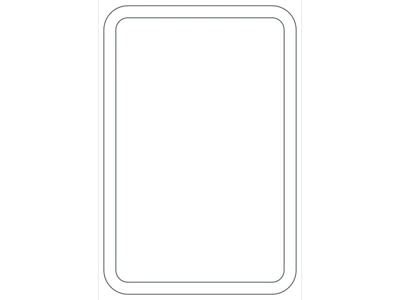 كتلة CAD مقطع فولاذي HSS3X2X1/8 — معاينة رسم خطي لملف DWG