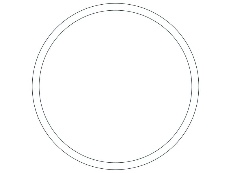 HSS4.500X0.188 Steel Section CAD block — line drawing preview of the DWG file