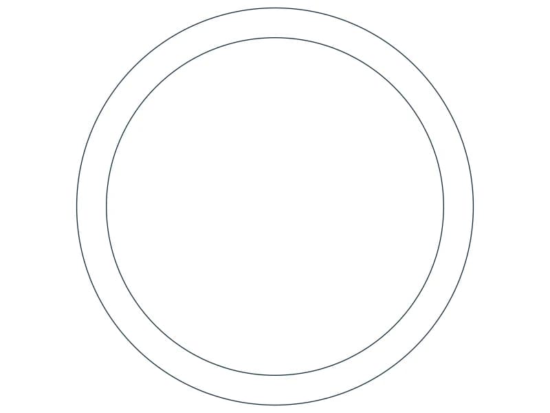 HSS4.500X0.337 Steel Section CAD block — line drawing preview of the DWG file