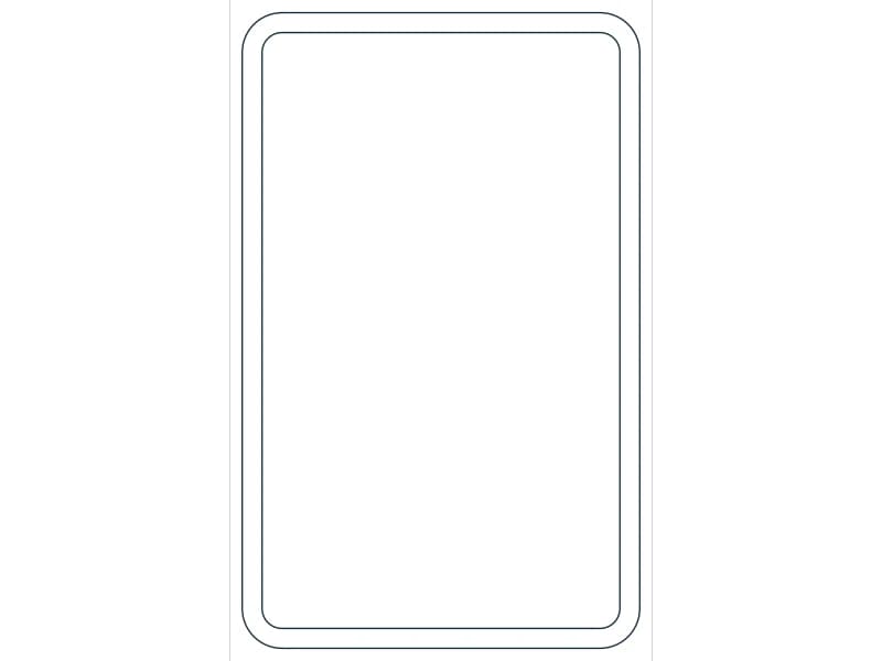 كتلة CAD قطاع فولاذي HSS4X2-1/2X1/8 — معاينة رسم خطي لملف DWG