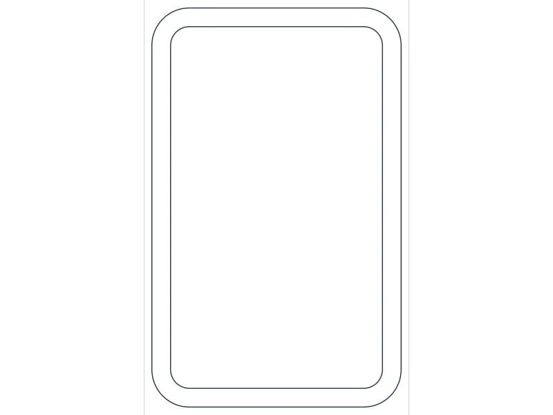 كتلة CAD قطاع فولاذي HSS4X2-1/2X3/16 — معاينة رسم خطي لملف DWG