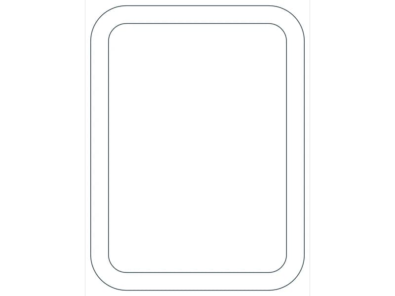 كتلة CAD قطاع فولاذي HSS4X3X1/4 — معاينة رسم خطي لملف DWG