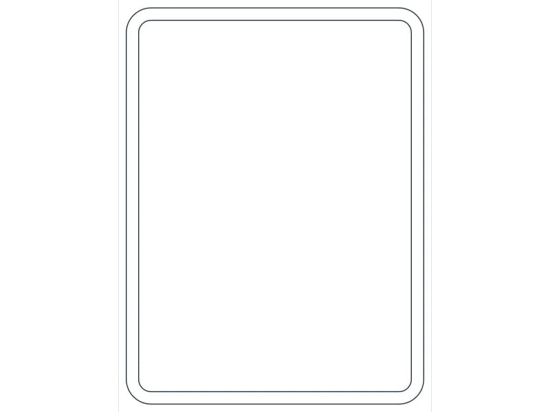 كتلة CAD قطاع فولاذي HSS4X3X1/8 — معاينة رسم خطي لملف DWG