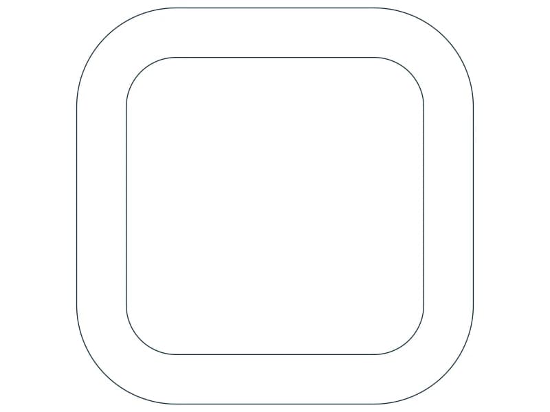 كتلة CAD قطاع فولاذي HSS4X4X1/2 — معاينة رسم خطي لملف DWG