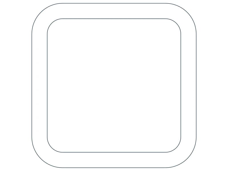 كتلة CAD قطاع فولاذي HSS4X4X3/8 — معاينة رسم خطي لملف DWG