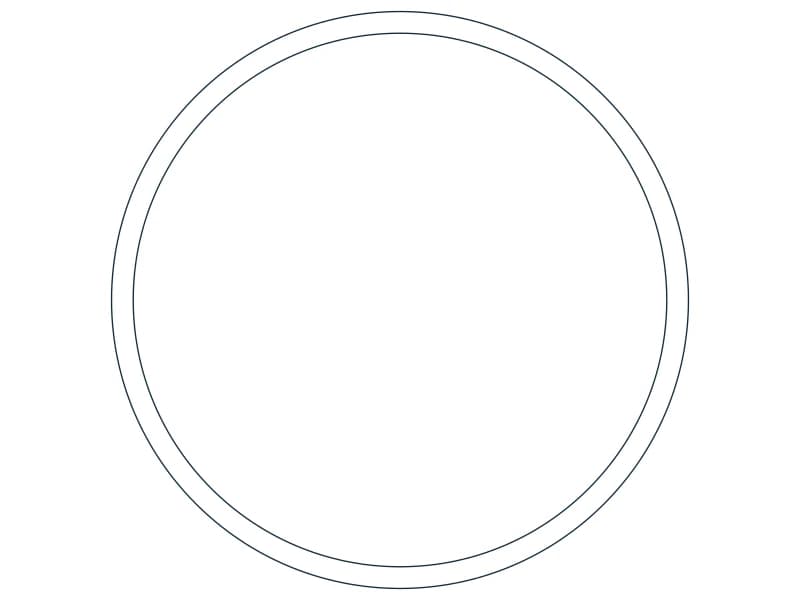 HSS5.000X0.188 Steel Section CAD block — line drawing preview of the DWG file