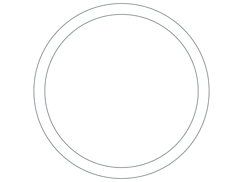HSS5.000X0.312 Steel Section CAD block — line drawing preview of the DWG file