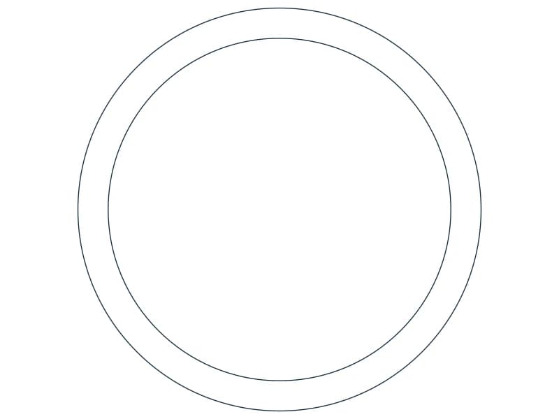 HSS5.000X0.375 Steel Section CAD block — line drawing preview of the DWG file