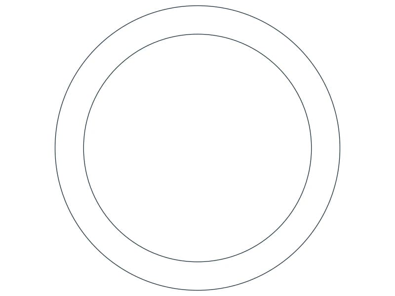 HSS5.000X0.500 Steel Section CAD block — line drawing preview of the DWG file