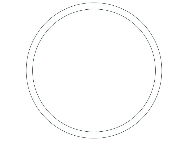 HSS5.500X0.258 Steel Section CAD block — line drawing preview of the DWG file