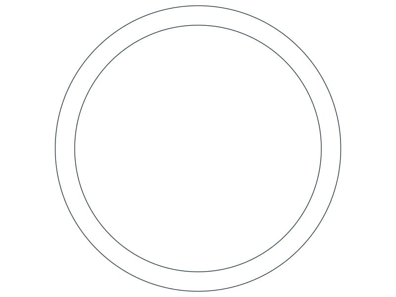 HSS5.500X0.375 Steel Section CAD block — line drawing preview of the DWG file