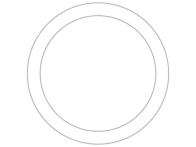 HSS5.500X0.500 Steel Section CAD block — line drawing preview of the DWG file