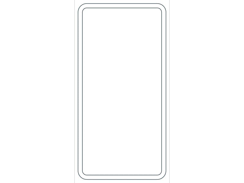 كتلة CAD قطاع فولاذي HSS5X2-1/2X1/8 — معاينة رسم خطي لملف DWG