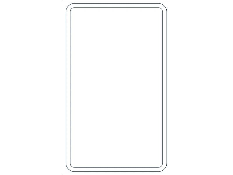 كتلة CAD قطاع فولاذي HSS5X3X1/8 — معاينة رسم خطي لملف DWG