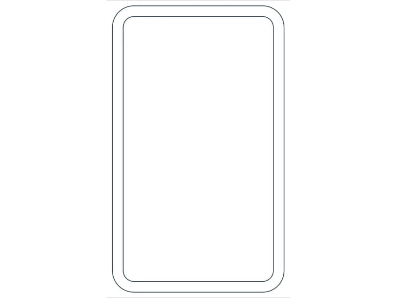 كتلة CAD قطاع فولاذي HSS5X3X3/16 — معاينة رسم خطي لملف DWG