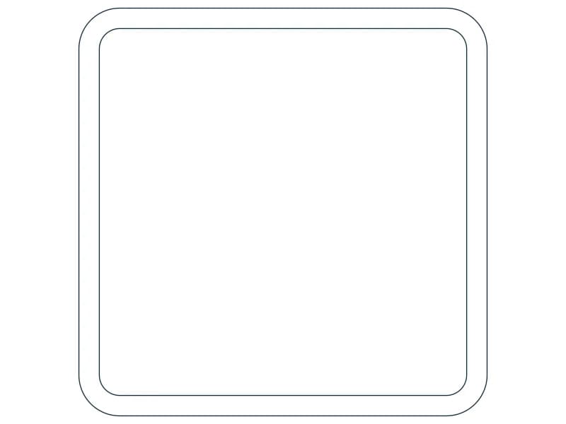 كتلة CAD قطاع فولاذي HSS5X5X1/4 — معاينة رسم خطي لملف DWG