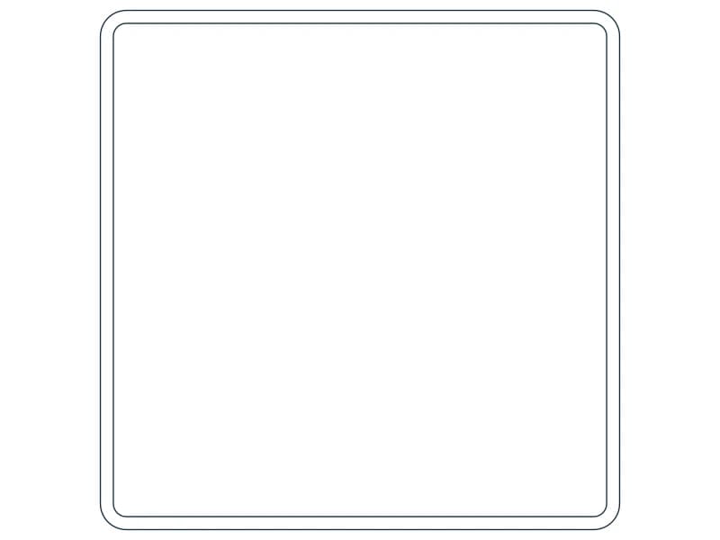 كتلة CAD قطاع فولاذي HSS5X5X1/8 — معاينة رسم خطي لملف DWG