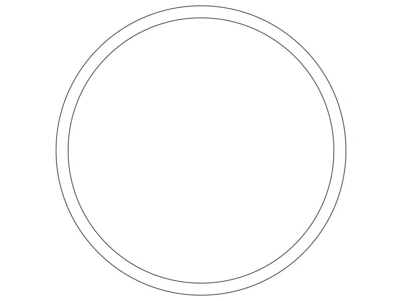 HSS6.000X0.250 Steel Section CAD block — line drawing preview of the DWG file