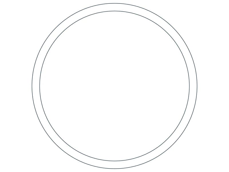 HSS6.000X0.280 Steel Section CAD block — line drawing preview of the DWG file