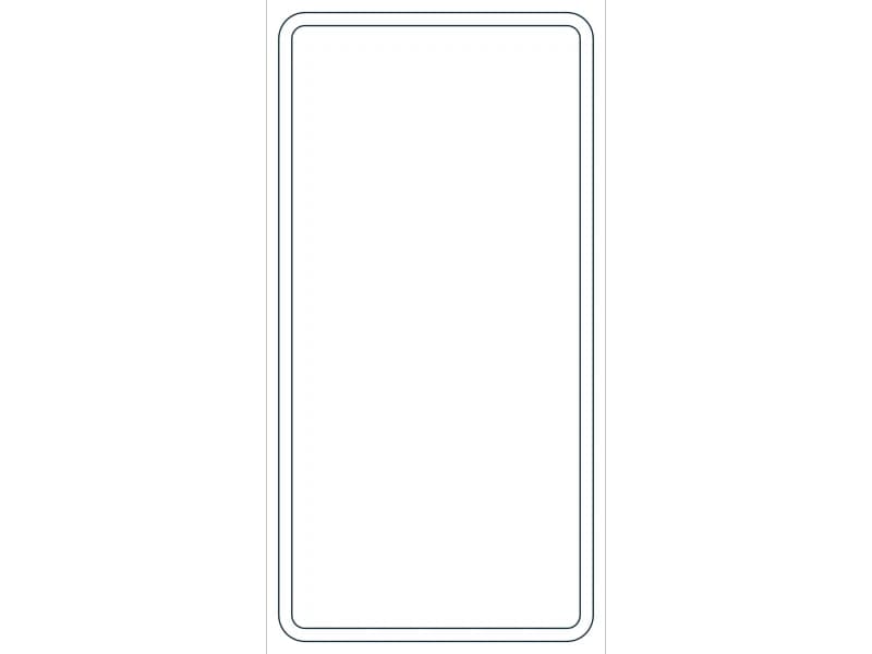 كتلة CAD قطاع فولاذي HSS6X3X1/8 — معاينة رسم خطي لملف DWG