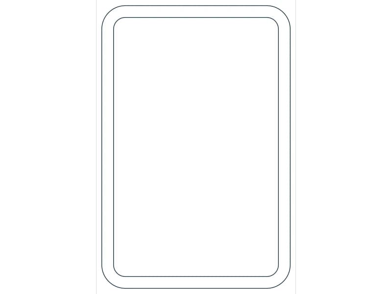 كتلة CAD قطاع فولاذي HSS6X4X1/4 — معاينة رسم خطي لملف DWG