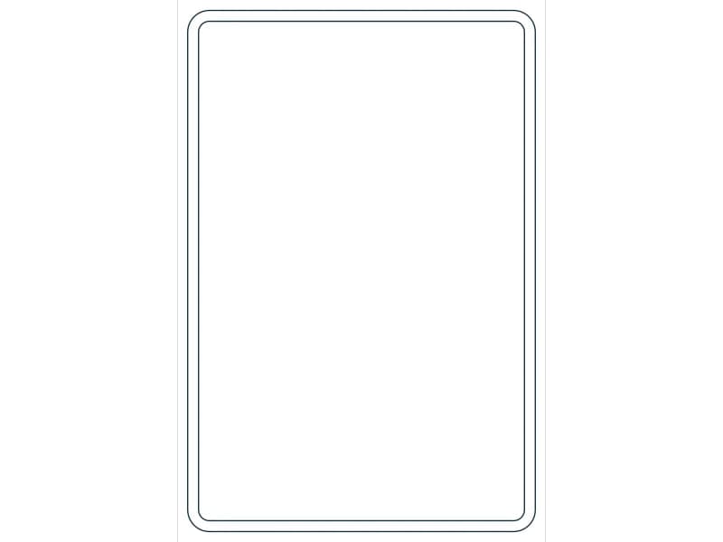 كتلة CAD قطاع فولاذي HSS6X4X1/8 — معاينة رسم خطي لملف DWG