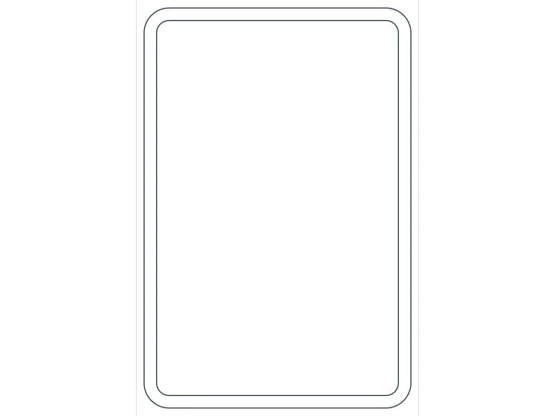 كتلة CAD قطاع فولاذي HSS6X4X3/16 — معاينة رسم خطي لملف DWG