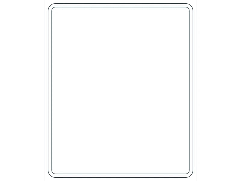 كتلة CAD قطاع فولاذي HSS6X5X1/8 — معاينة رسم خطي لملف DWG
