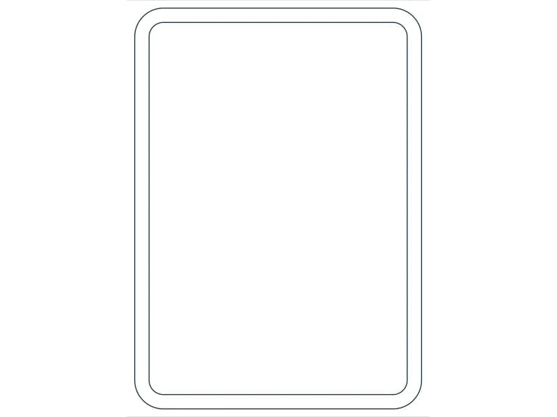 كتلة CAD قطاع فولاذي HSS7X5X1/4 — معاينة رسم خطي لملف DWG