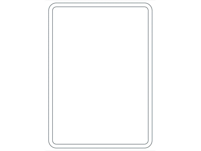 كتلة CAD قطاع فولاذي HSS7X5X3/16 — معاينة رسم خطي لملف DWG