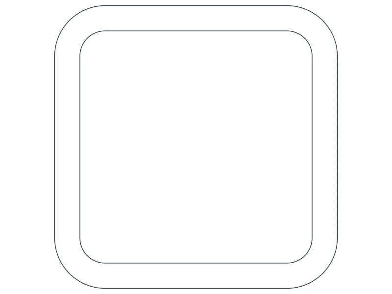 كتلة CAD قطاع فولاذي HSS7X7X5/8 — معاينة رسم خطي لملف DWG