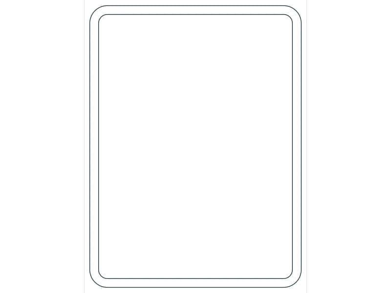كتلة CAD قطاع فولاذي HSS8X6X1/4 — معاينة رسم خطي لملف DWG