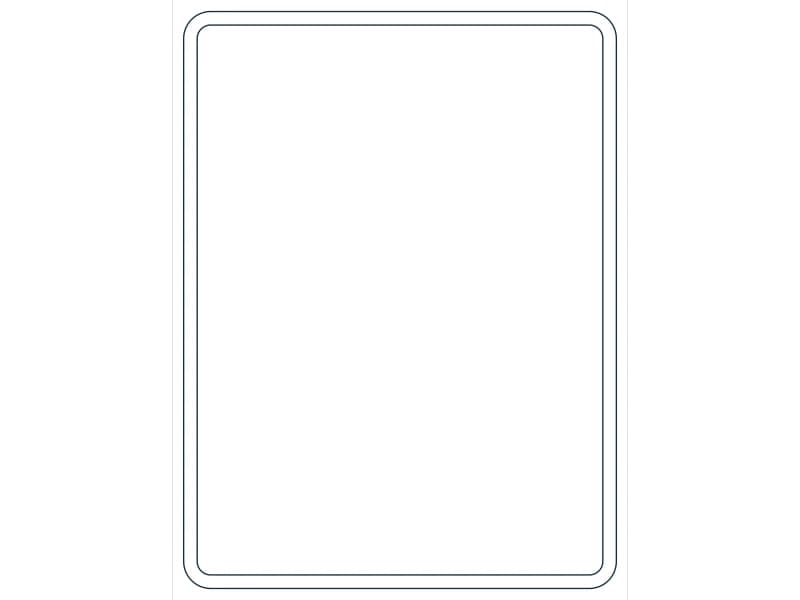كتلة CAD قطاع فولاذي HSS8X6X3/16 — معاينة رسم خطي لملف DWG
