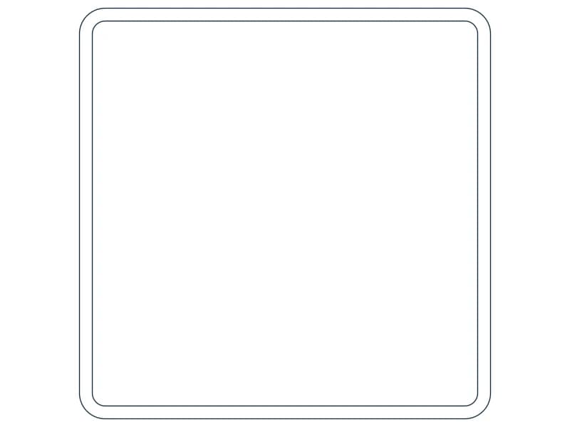 كتلة CAD قطاع فولاذي HSS8X8X1/4 — معاينة رسم خطي لملف DWG