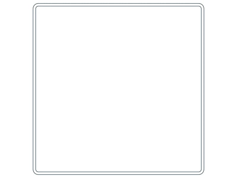 كتلة CAD قطاع فولاذي HSS8X8X1/8 — معاينة رسم خطي لملف DWG