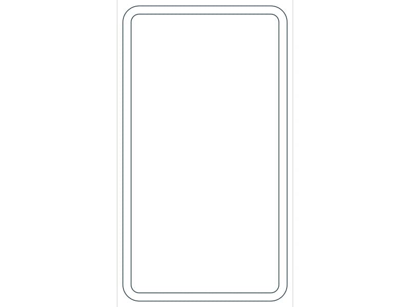 كتلة CAD قطاع فولاذي HSS9X5X1/4 — معاينة رسم خطي لملف DWG