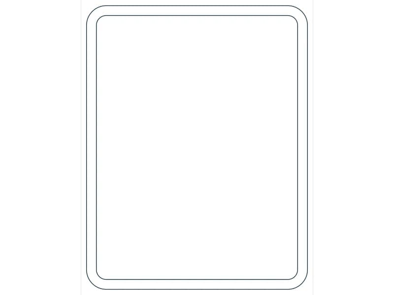 كتلة CAD مقطع فولاذي HSS9X7X5/16 — معاينة رسم خطي لملف DWG