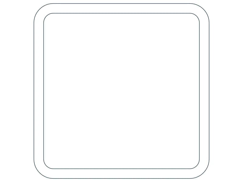 كتلة CAD مقطع فولاذي HSS9X9X1/2 — معاينة رسم خطي لملف DWG