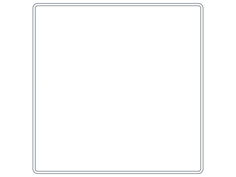 كتلة CAD مقطع فولاذي HSS9X9X1/8 — معاينة رسم خطي لملف DWG