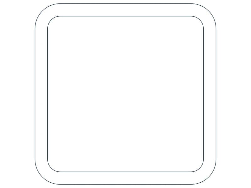 كتلة CAD مقطع فولاذي HSS9X9X5/8 — معاينة رسم خطي لملف DWG