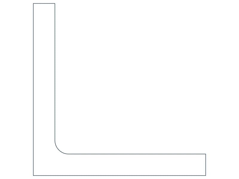 L10X10X1-1/4 Steel Section CAD block — line drawing preview of the DWG file