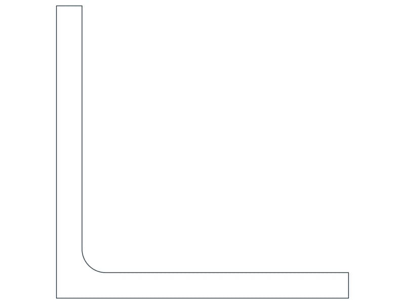 L10X10X7/8 Steel Section CAD block — line drawing preview of the DWG file