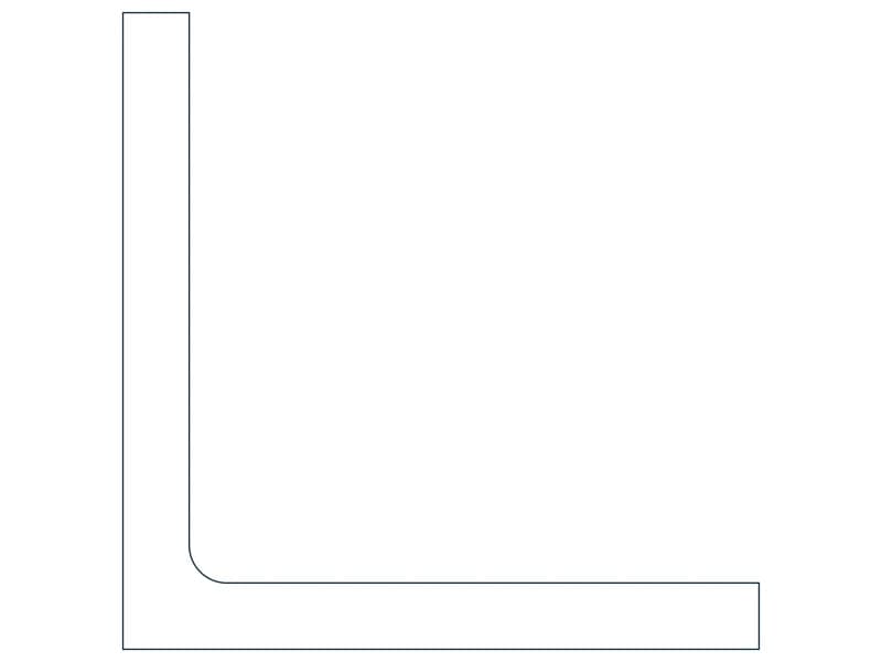 L12X12X1-1/4 Steel Section CAD block — line drawing preview of the DWG file