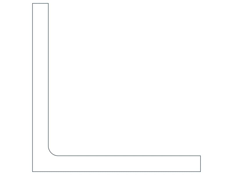 L12X12X1-1/8 Steel Section CAD block — line drawing preview of the DWG file